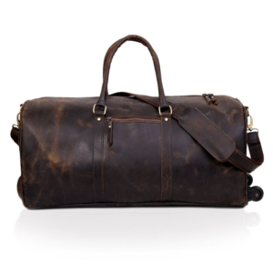 Odyssey Leather Rolling Duffel